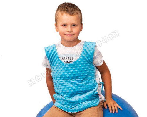 Weighted vest- size S, grey, hedgehog-patterned