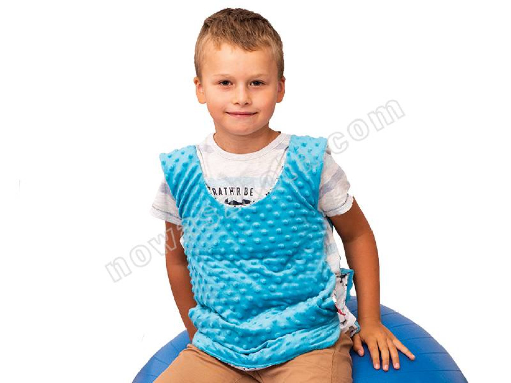 Weighted vest- size S, grey, hedgehog-patterned