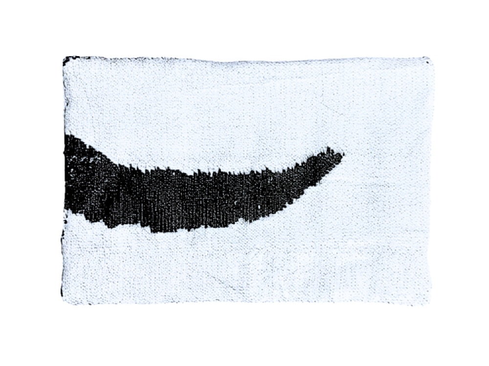 3kg Weighted Sequin Lap Pad – Black and white