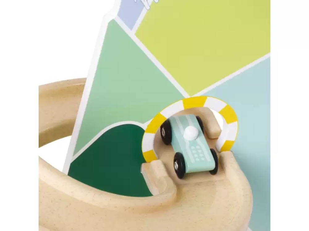 Roller coaster. Wooden play track