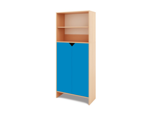 Tall Storage Unit + bottom doors - Blue