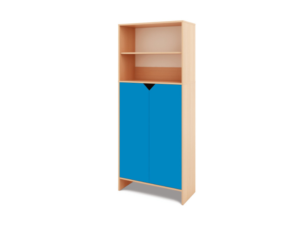 Tall Storage Unit + bottom doors - Blue