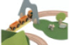 Nature. Wooden train