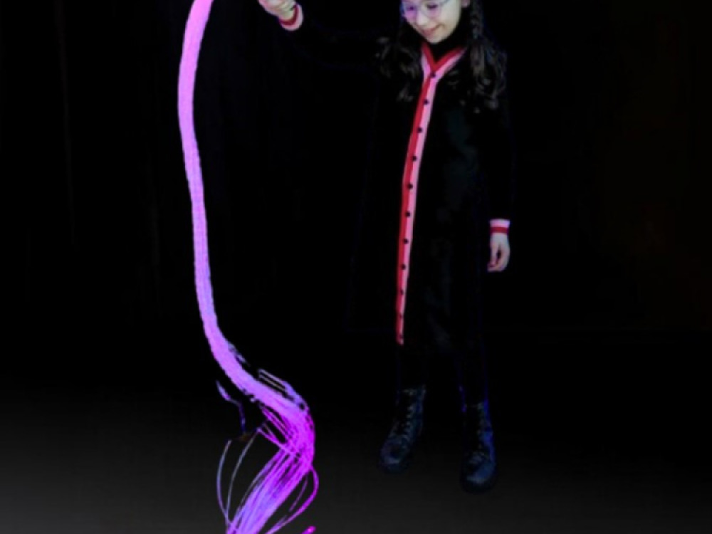 Fibre Optic Wand with Tails 1.5m