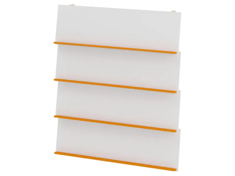 Hanging bookcase . Orange. Fresh Collection
