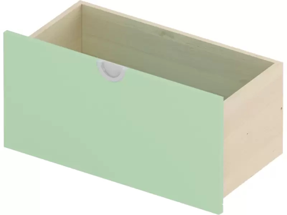 Cubo collection. Wide tall drawer - sage