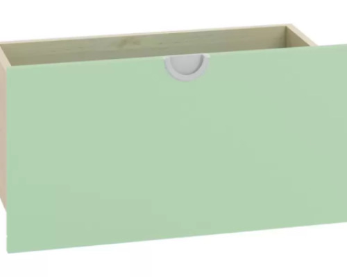 Cubo collection. Wide tall drawer - sage