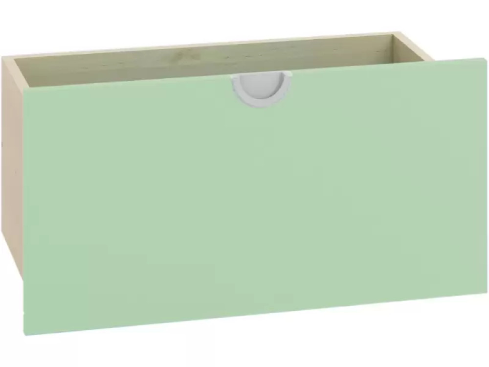 Cubo collection. Wide tall drawer - sage