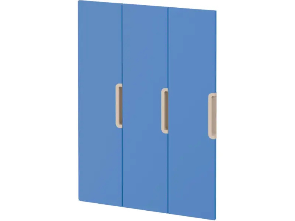 Doors with handle for cloakroom Vita 3 - Azure Blue