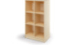 Cubo tall cabinet 6 for plastic containers. Birch