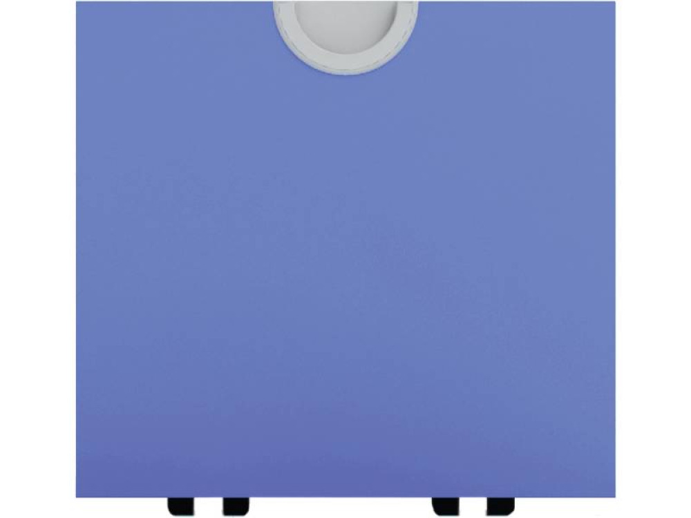 Narrow wheeled box. Azure blue. Cubo collection