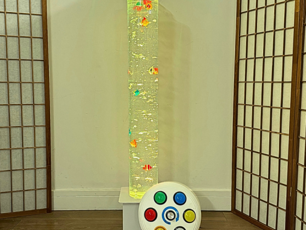 120cm Tube with White Base