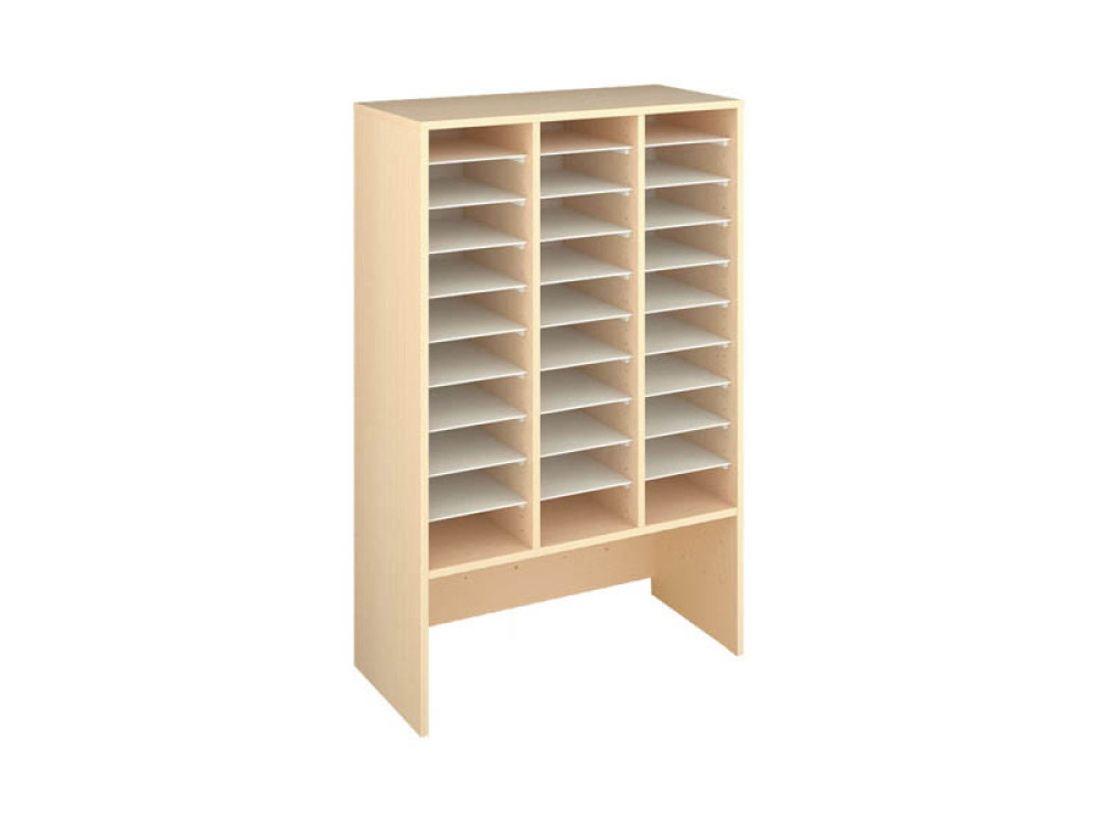 Storage Unit XL with compartments for container - Beech