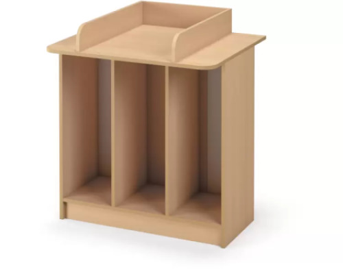 Single changing unit for plastic container