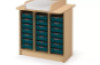 Single changing unit for plastic container