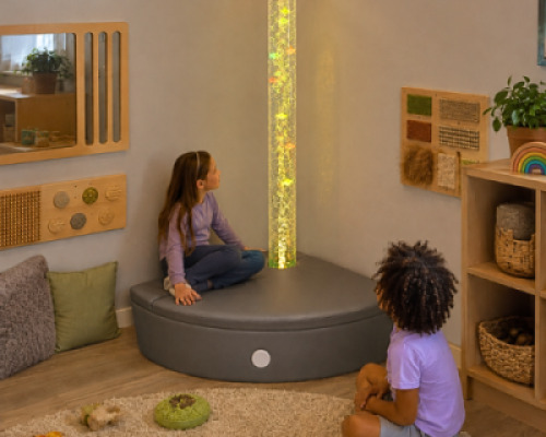 Corner Bubble Tube Kit (Incl. Large Tube, Grey Padded Surround & Bracket)
