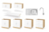 QUARTET PREMIUM set 3.2 m in crystal white colour. Master Kitchen Collection