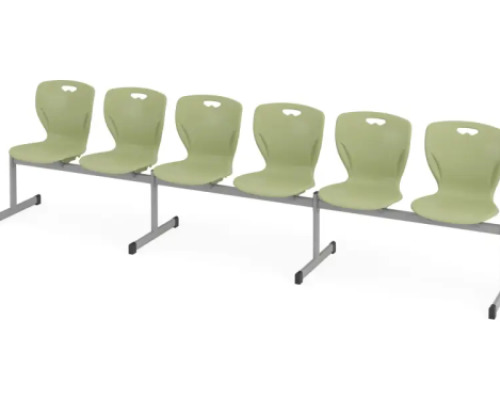 MultiSeat. 6-person cloakroom bench 6. Avocado