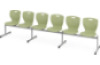MultiSeat. 6-person cloakroom bench 6. Avocado