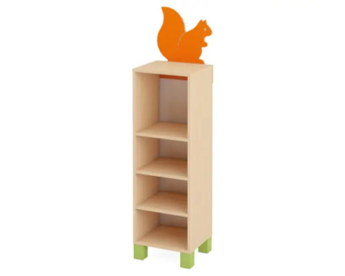 Forest with legs. Small squirrel cabinet