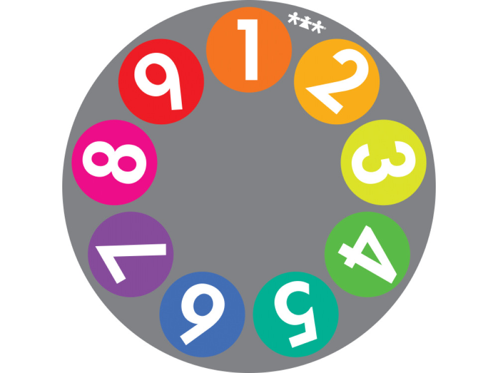 Round carpet - Numbers. 2 m