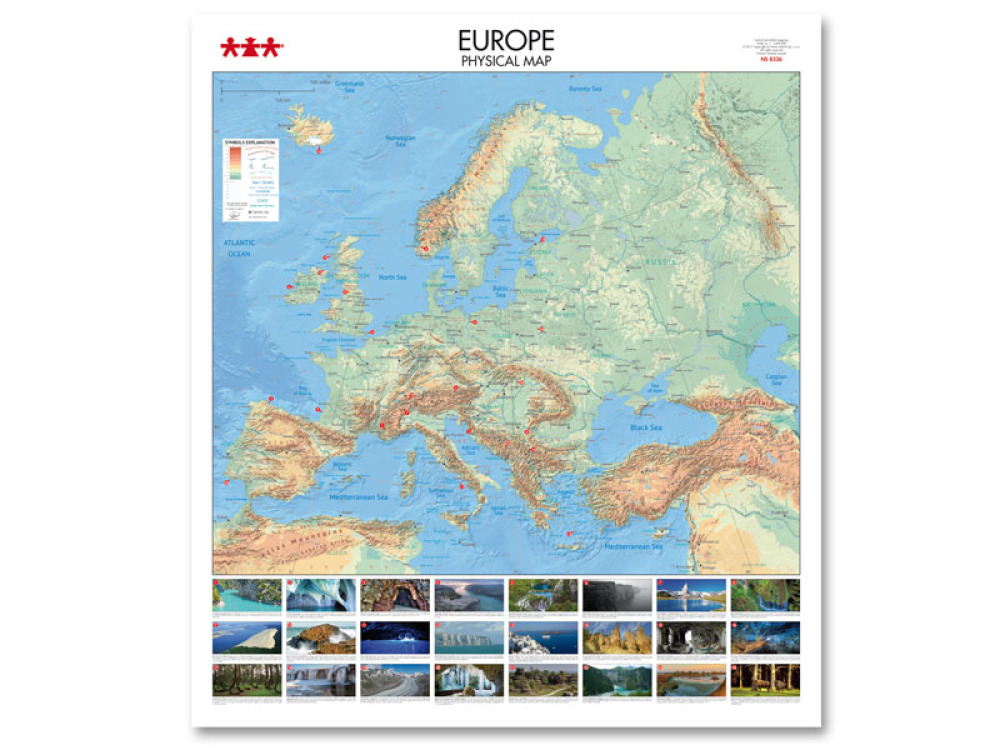 Europe. Physical Map