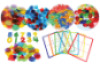 Maxi maths kit of transparent counting sticks