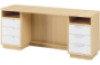 Headmaster's desk with 2 rows of shelves. Minty collection