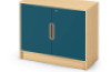 Storage Unit 92 with shelves and doors + lock - Emerald blue - M