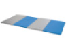Foldable gymnastics mat 4-part. Blue-grey