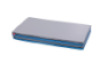 Foldable gymnastics mat 4-part. Blue-grey