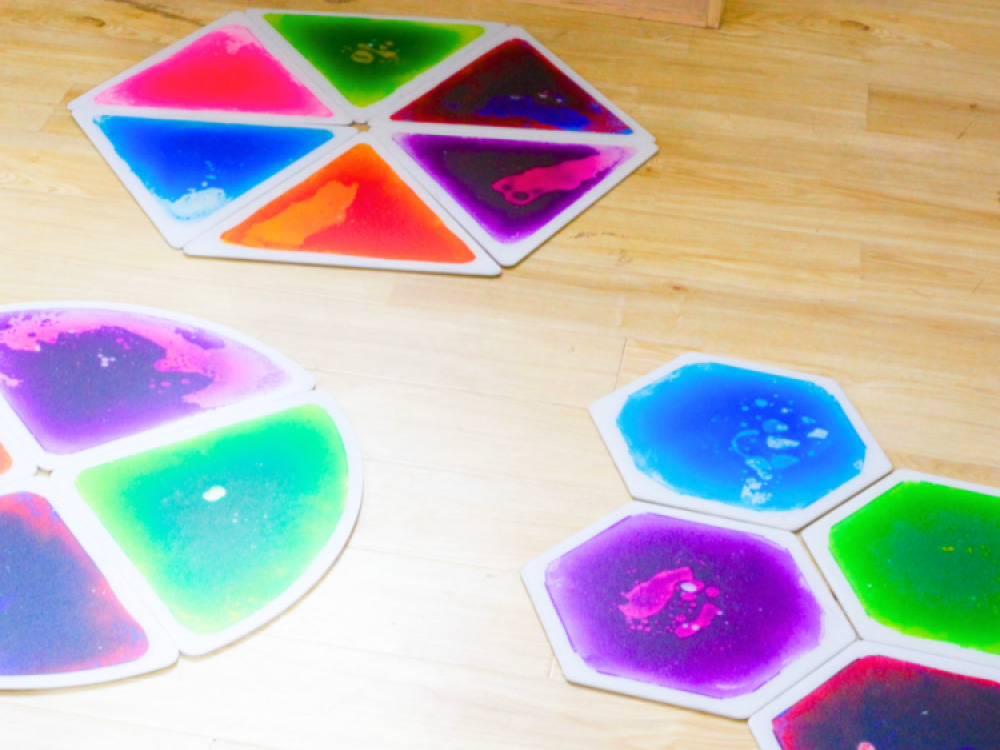 Equilateral Triangle Liquid Tiles (Set of 6)