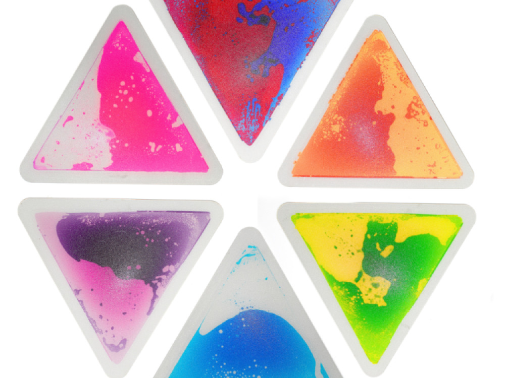 Equilateral Triangle Liquid Tiles (Set of 6)