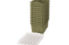 Big plastic containers with runners - eco light green - 12