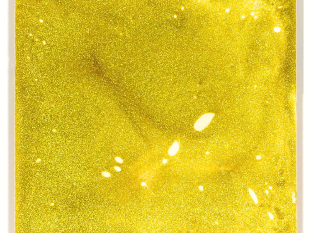 Sensory Liquid Glitter Filled Tile : Gold