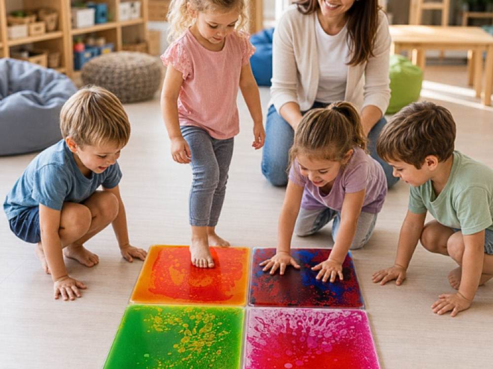 Small Liquid floor tiles 30x30cm (Pack of 4 Colours)