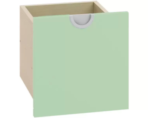 Cubo collection. Narrow tall drawer - sage
