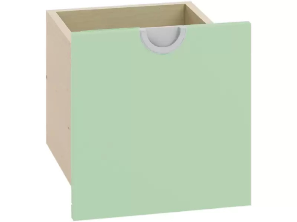 Cubo collection. Narrow tall drawer - sage