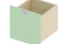 Cubo collection. Narrow tall drawer - sage