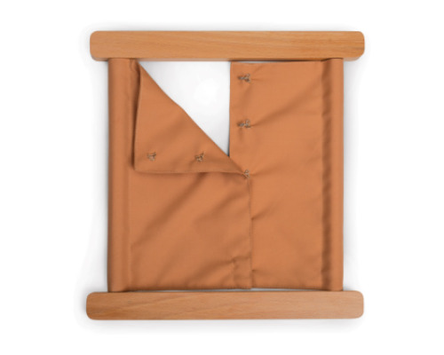 Montessori Aid. Exercise frame with clasps