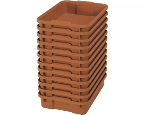 Small plastic containters- eco sienna - 12