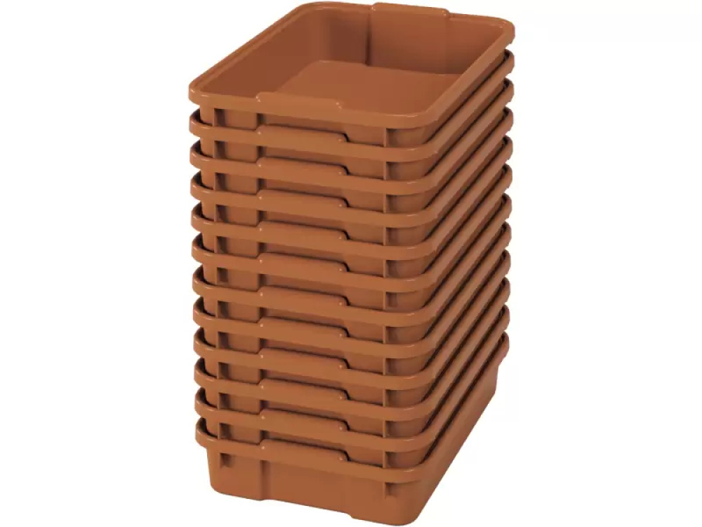 Small plastic containters- eco sienna - 12