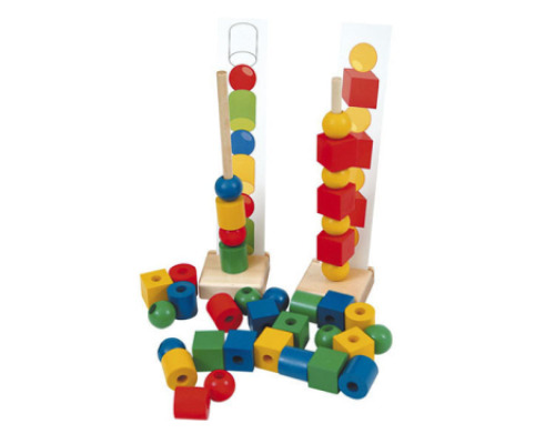 Geometric figures & shapes Sorting wooden beads