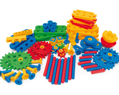 Gears. Construction bricks