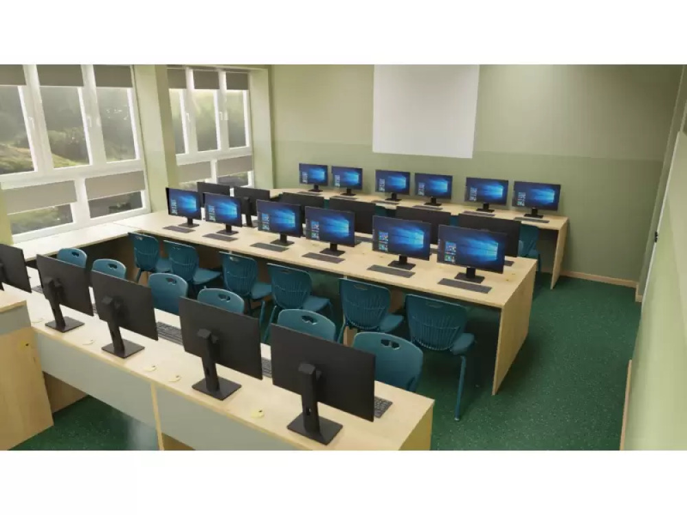 16 - work station set. Mila computer & language Lab