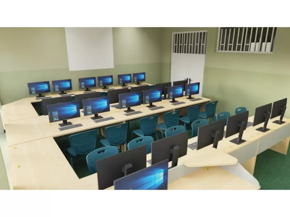 16 - work station set. Mila computer & language Lab
