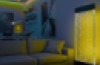 Free Standing Bubble Wall, Black