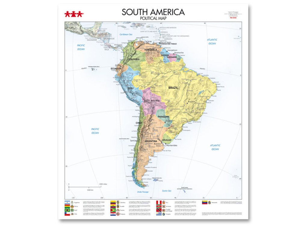 South America. Political Map