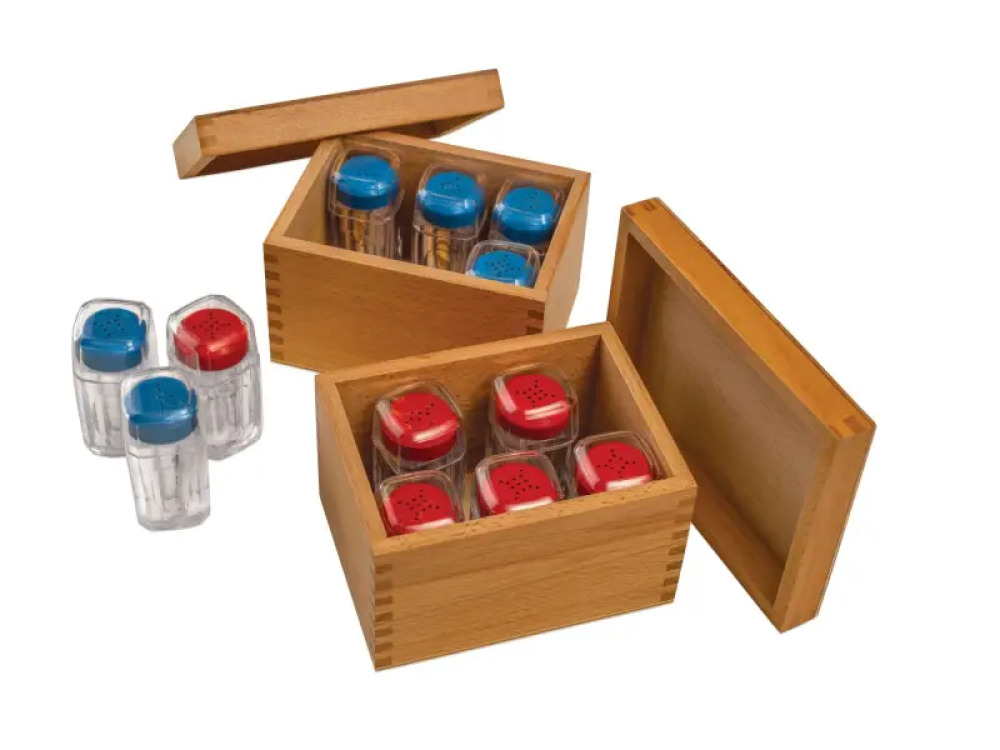 Montessori Aids. Aromatic bottles
