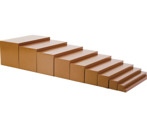 Montessori Aids. Brown stairs
